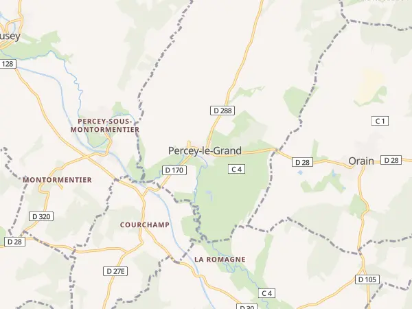 Plan de Percey-le-Grand