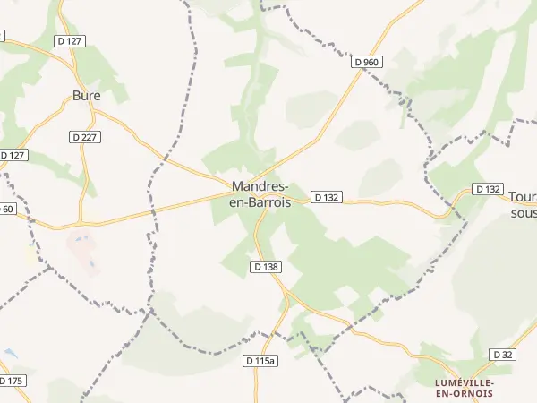 Plan de Mandres-en-Barrois