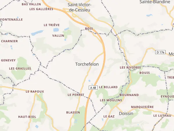 Plan de Torchefelon