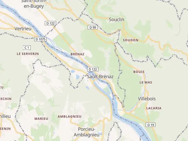 Plan de Sault-Brénaz