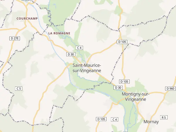 Plan de Saint-Maurice-sur-Vingeanne