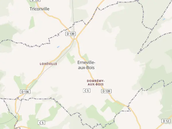 Plan de Erneville-aux-Bois