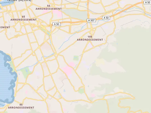 Plan de Marseille 10e Arrondissement