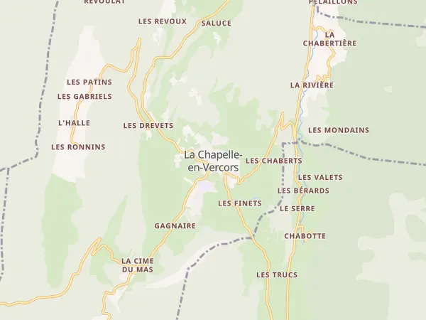 Plan de La Chapelle-en-Vercors