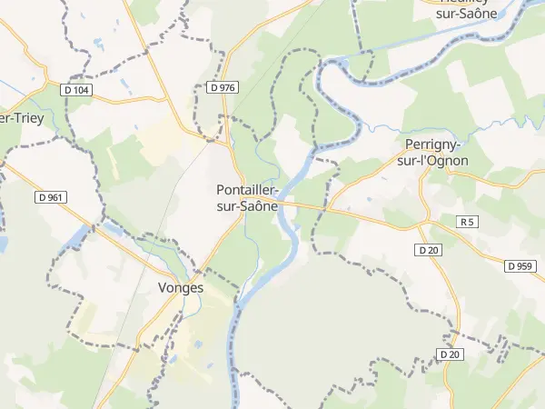 Plan de Pontailler-sur-Saône
