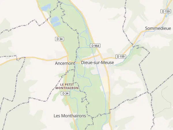 Plan de Dieue-sur-Meuse