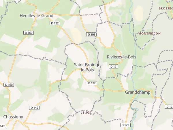 Plan de Saint-Broingt-le-Bois