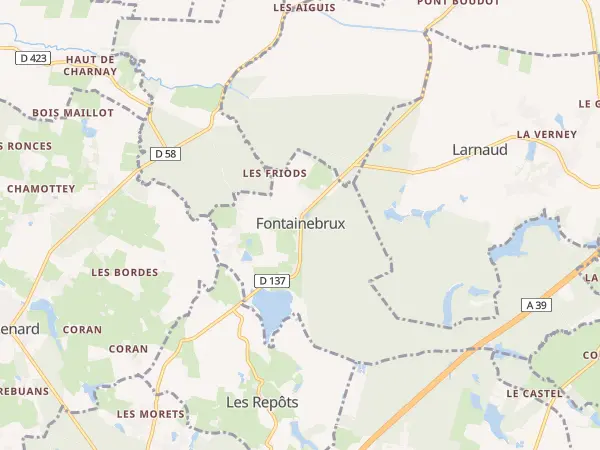 Plan de Fontainebrux
