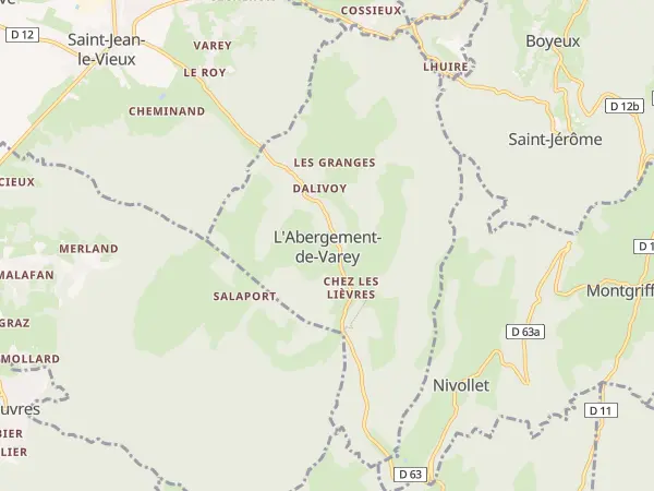 Plan de L’Abergement-de-Varey