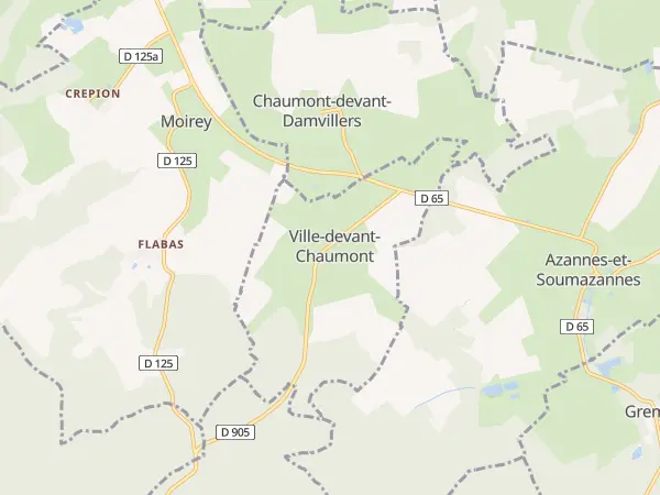 Plan de Ville-devant-Chaumont