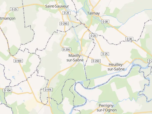 Plan de Maxilly-sur-Saône