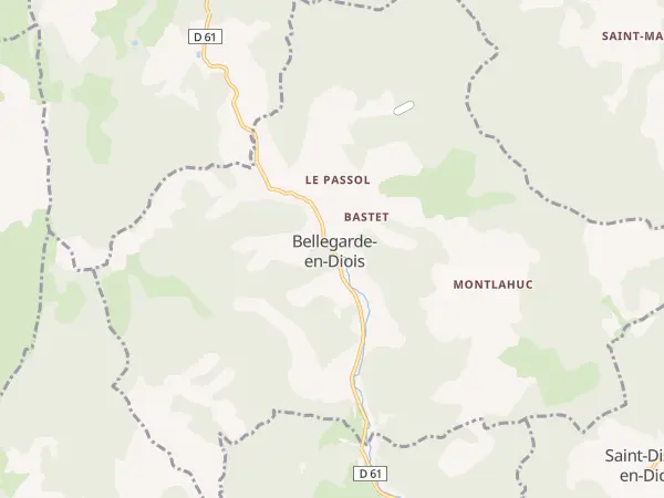 Plan de Bellegarde-en-Diois