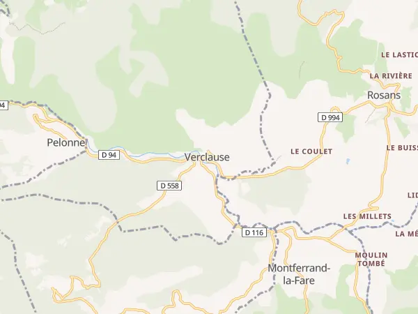 Plan de Verclause