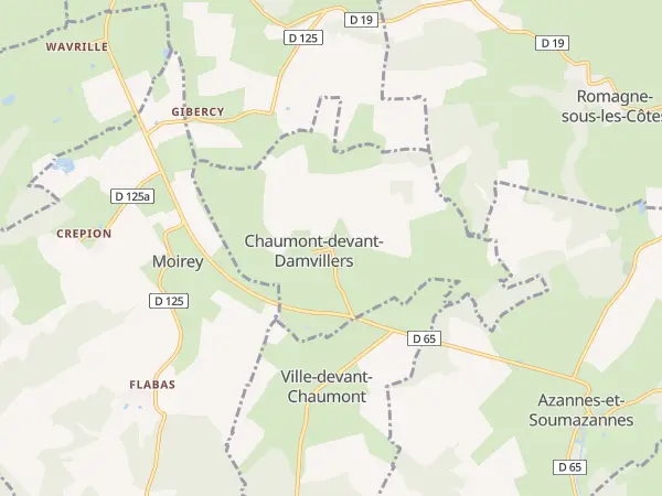 Plan de Chaumont-devant-Damvillers