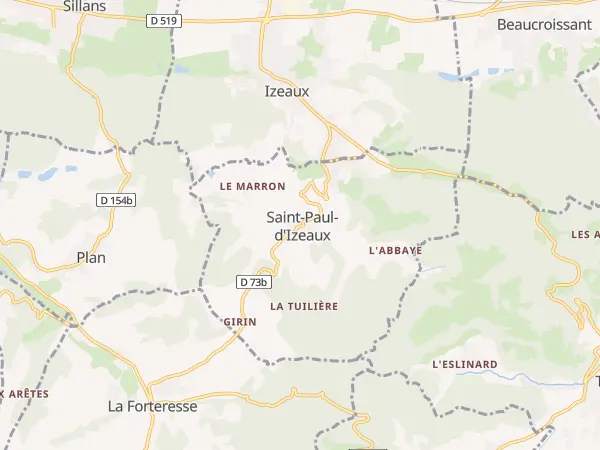 Plan de Saint-Paul-d’Izeaux