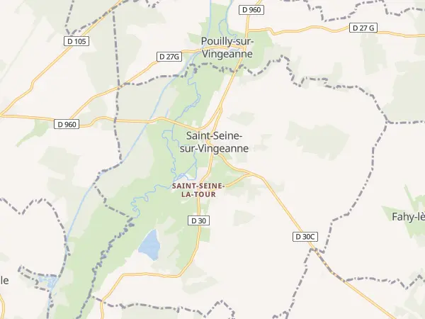 Plan de Saint-Seine-sur-Vingeanne