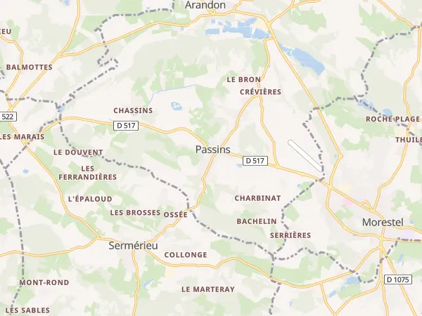 Plan de Arandon-Passins