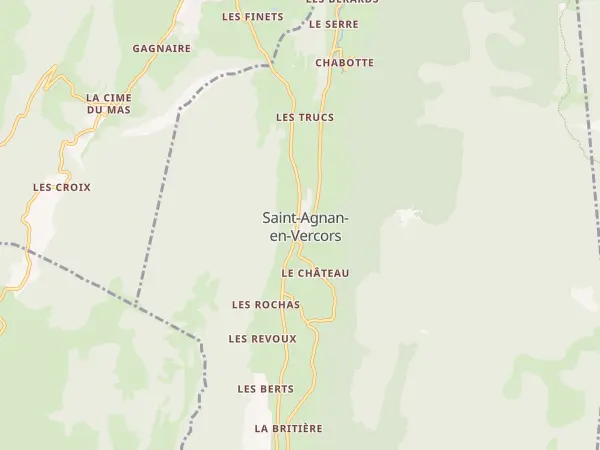 Plan de Saint-Agnan-en-Vercors
