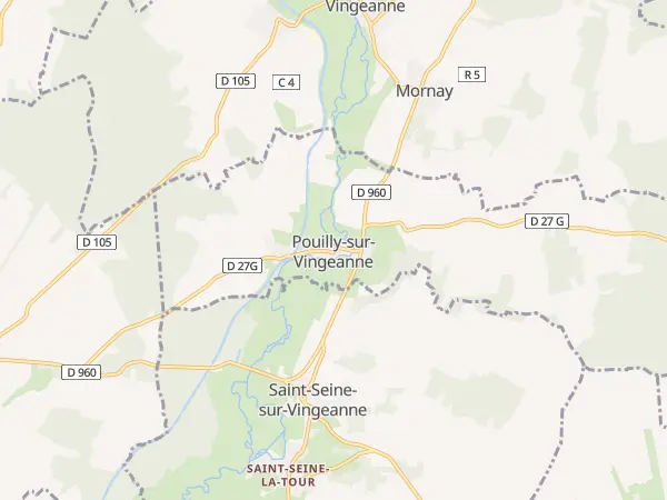 Plan de Pouilly-sur-Vingeanne