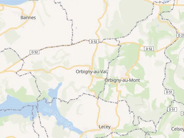 Plan de Orbigny-au-Val