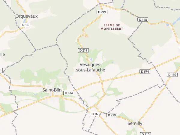 Plan de Vesaignes-sous-Lafauche