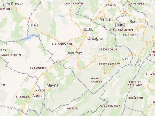 Plan de Beaufort-Orbagna