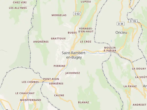 Plan de Saint-Rambert-en-Bugey
