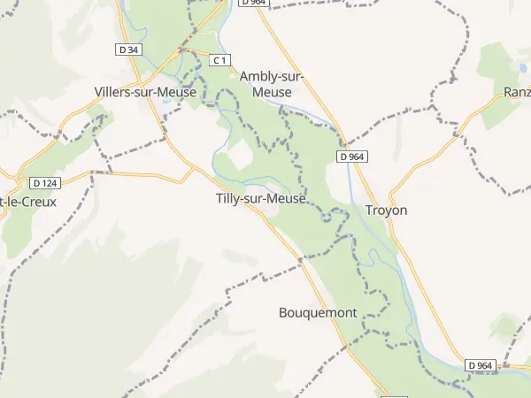 Plan de Tilly-sur-Meuse