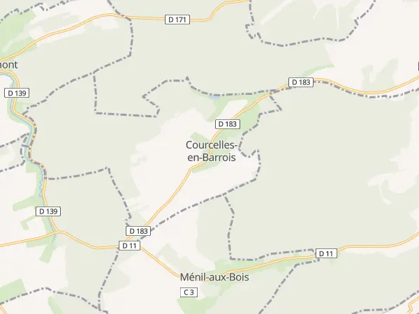 Plan de Courcelles-en-Barrois