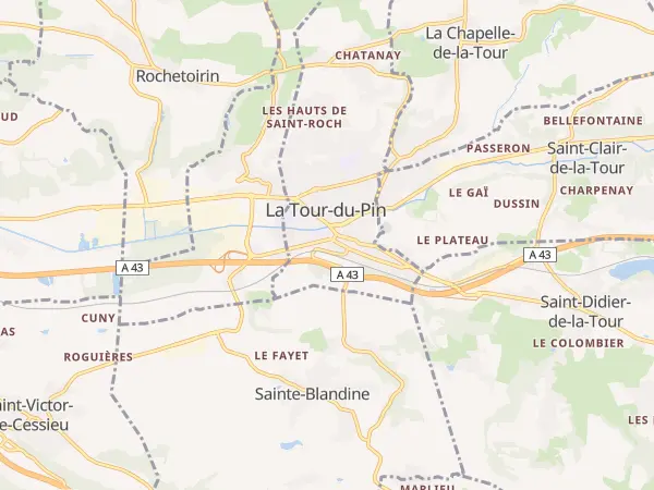 Plan de La Tour-du-Pin