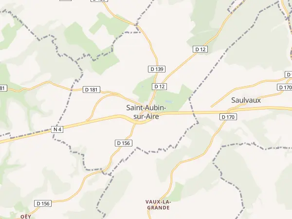 Plan de Saint-Aubin-sur-Aire