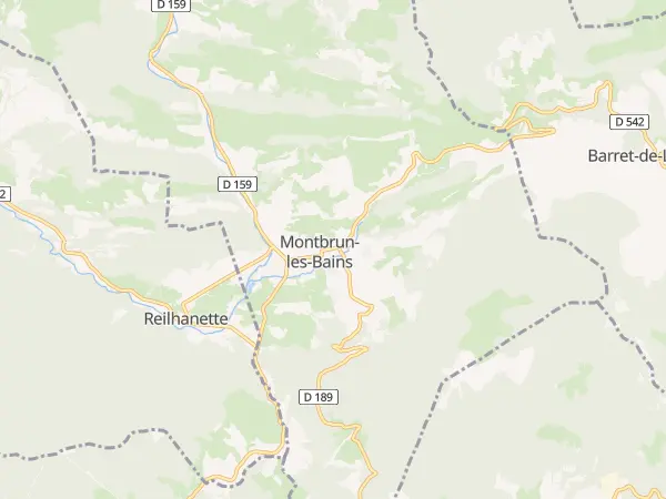 Plan de Montbrun-les-Bains