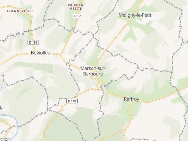 Plan de Marson-sur-Barboure