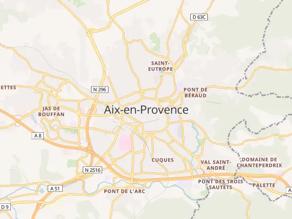 Plan de Aix-en-Provence