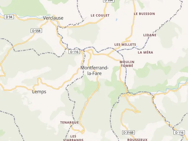 Plan de Montferrand-la-Fare