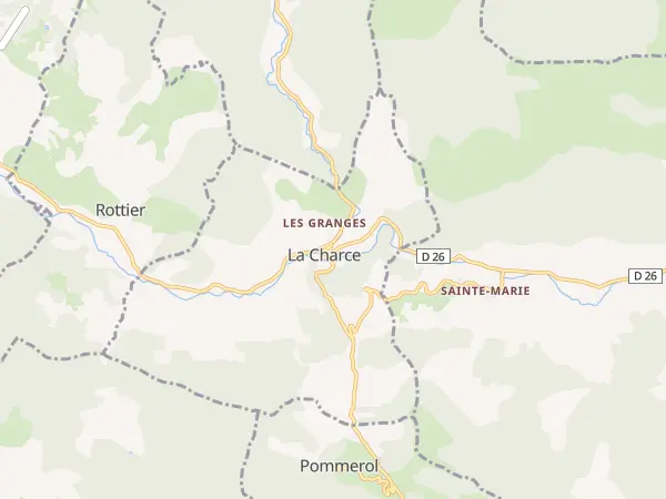 Plan de La Charce