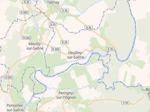 Plan de Heuilley-sur-Saône