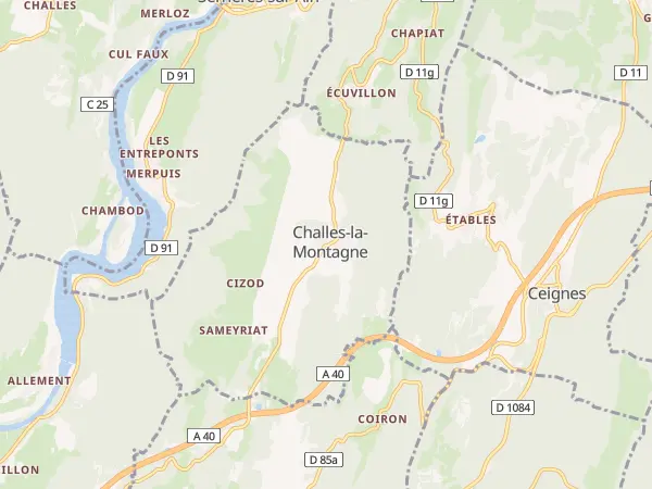 Plan de Challes-la-Montagne