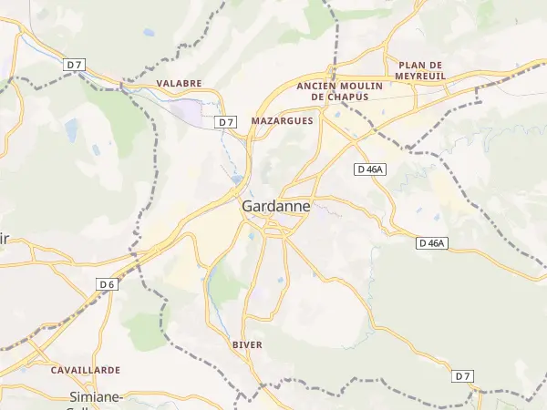 Plan de Gardanne