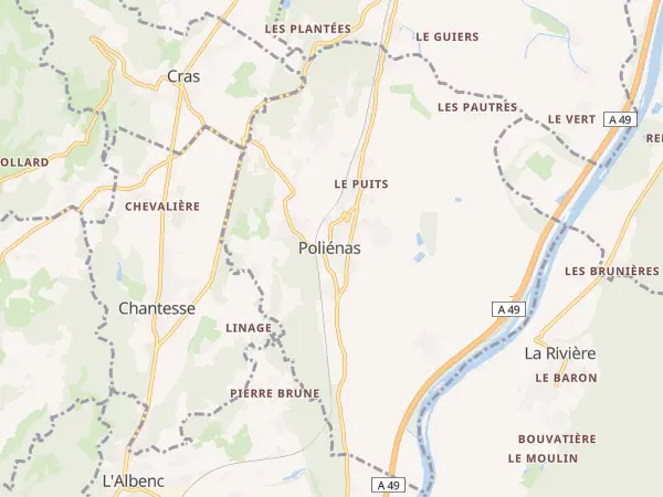 Plan de Poliénas