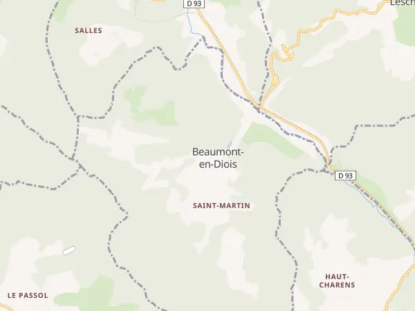 Plan de Beaumont-en-Diois