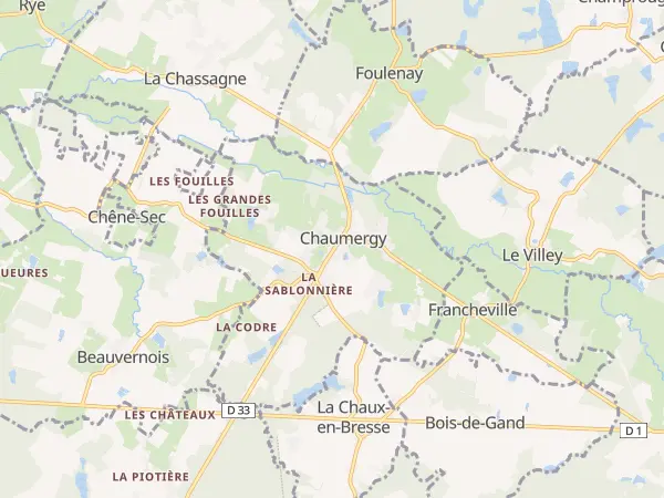 Plan de Chaumergy