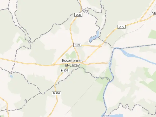 Plan de Essertenne-et-Cecey