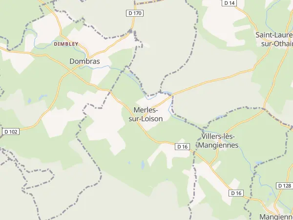 Plan de Merles-sur-Loison