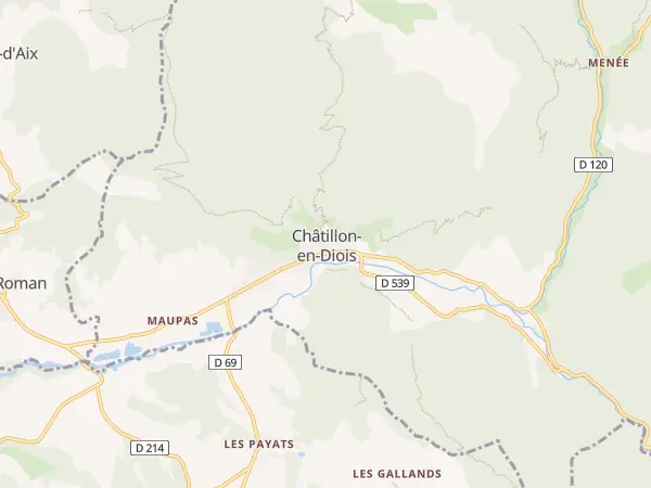 Plan de Châtillon-en-Diois