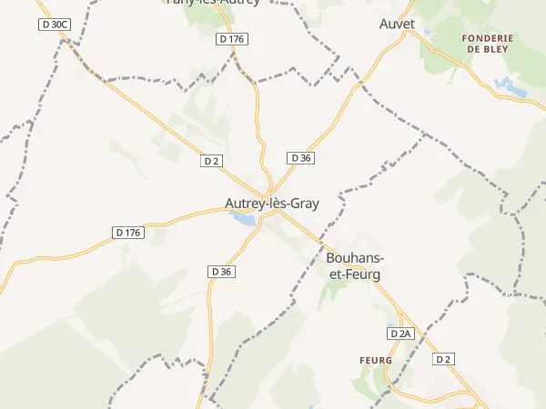 Plan de Autrey-lès-Gray