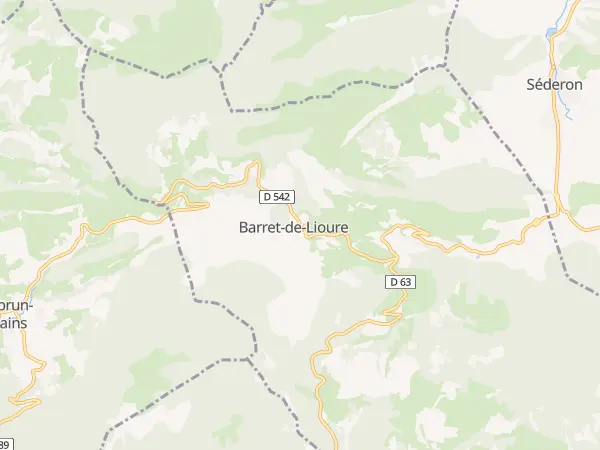 Plan de Barret-de-Lioure
