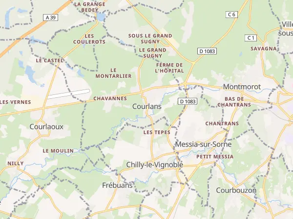 Plan de Courlans