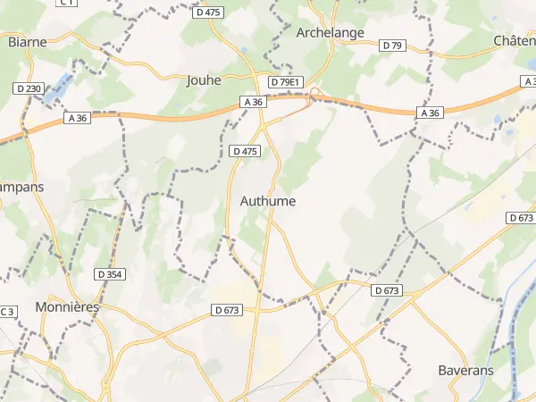 Plan de Authume