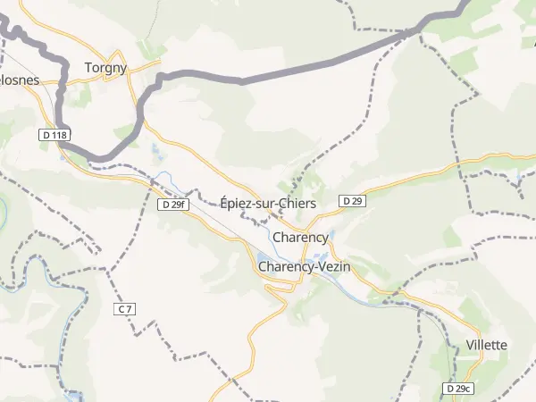 Plan de Épiez-sur-Chiers